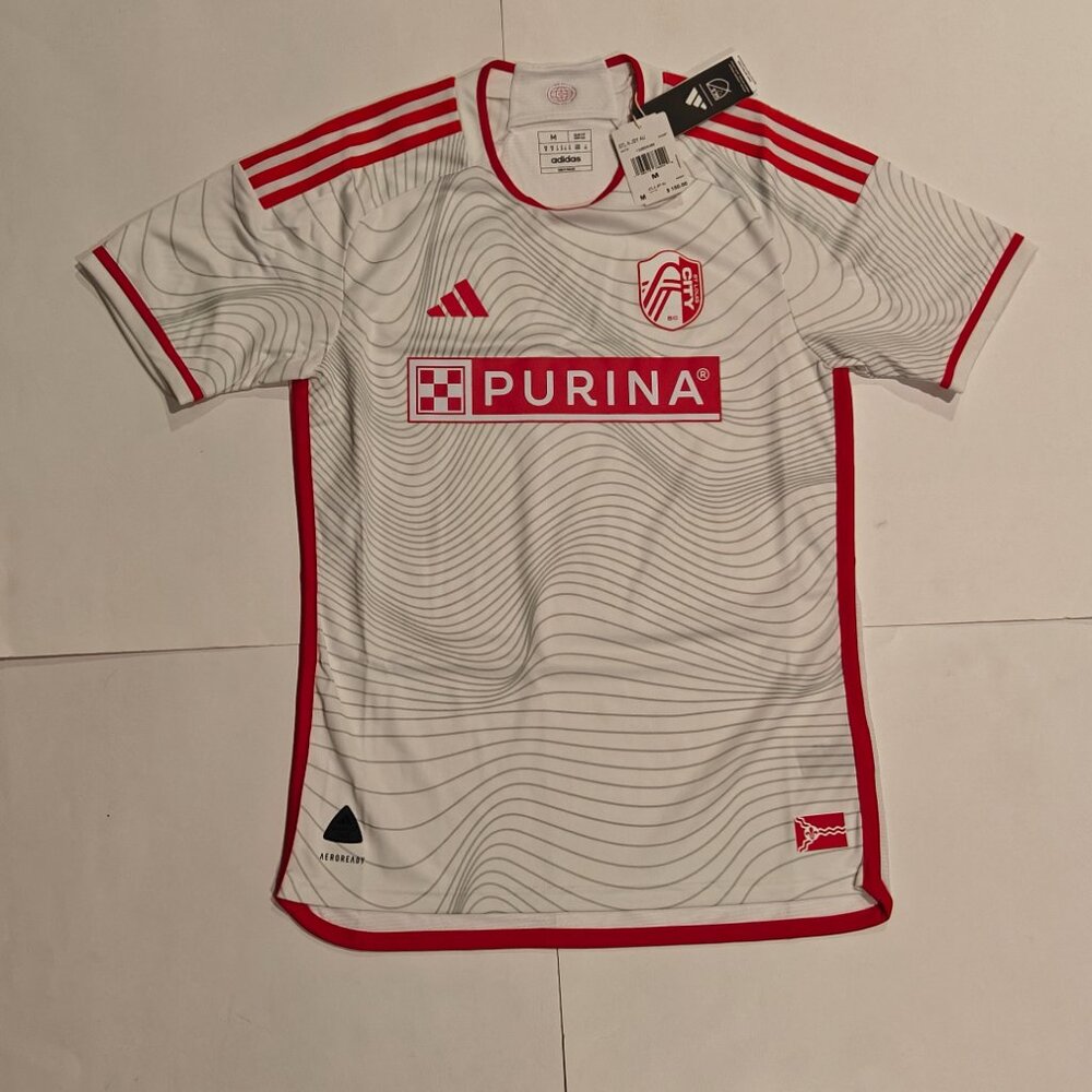 St. Louis CITY SC 24/25 Away Authentic Jersey Adidas Size M MLS NWT White
